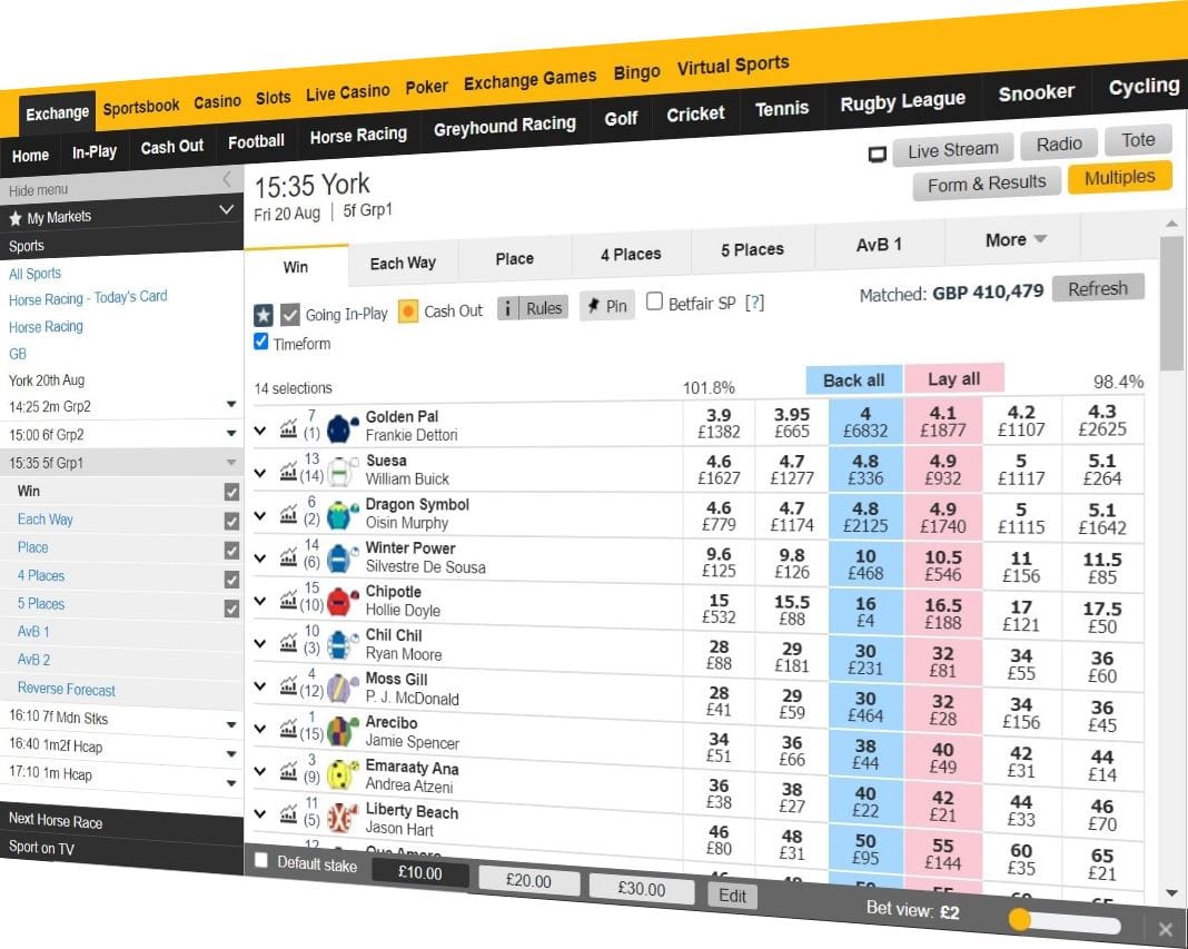 Die Vorteile des Exchange Betting